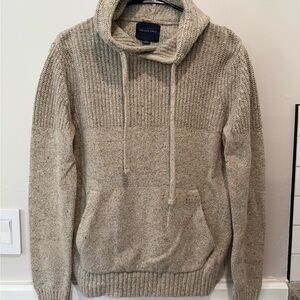 American Eagle Outfitters Tan Ribbed Knit Pullover Sweater